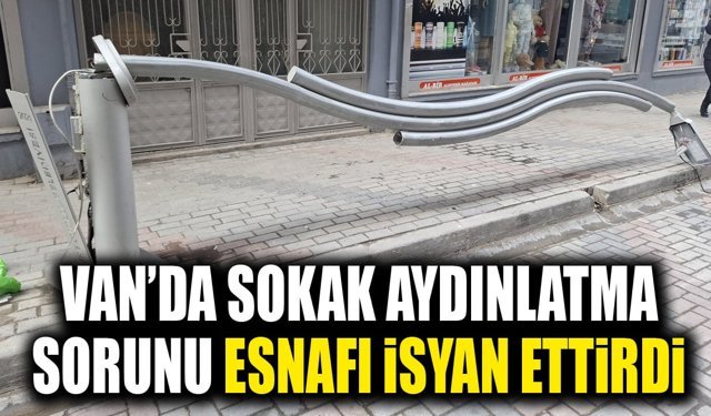 Van’da sokak aydınlatma sorunu esnafı isyan ettirdi