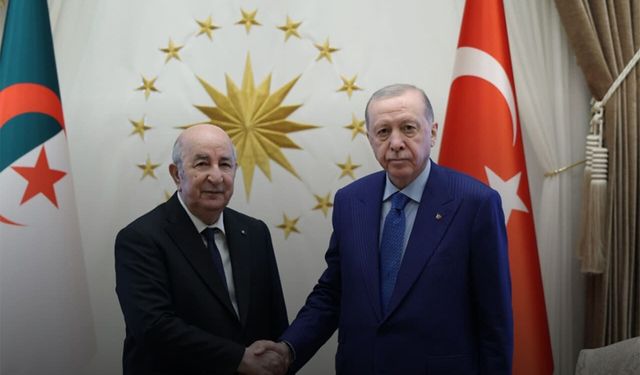 Cumhurbaşkanı Erdoğan, Cezayir Cumhurbaşkanı Tebbun ile görüştü