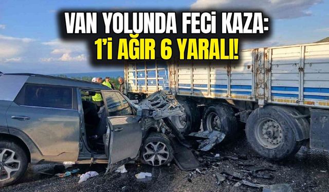 Van yolunda feci kaza: 1’i ağır 6 yaralı!