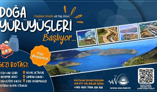 Van’da 60 yaş üstü vatandaşlara ücretsiz gezi programı