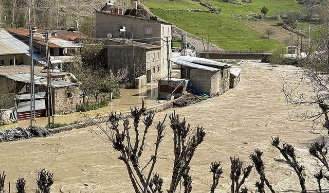 Van’da dereler taştı, yerleşim yerleri su altında kaldı