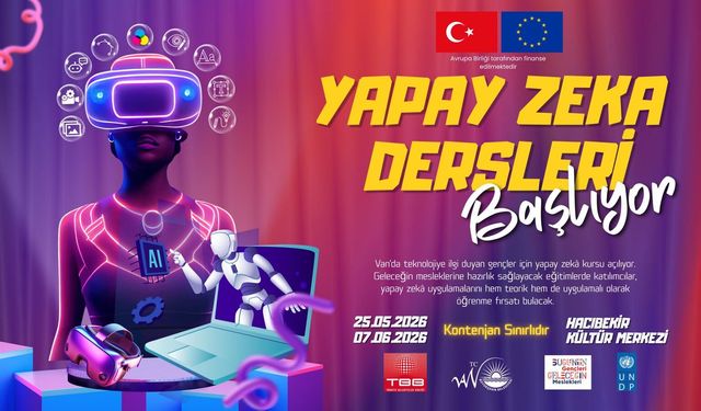 Van’da ücretsiz yapay zeka eğitimi başlıyor