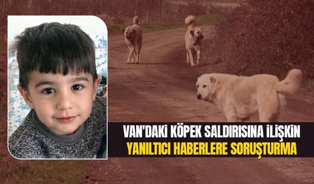 Van'daki köpek saldırısına ilişkin yanıltıcı haberlere soruşturma!