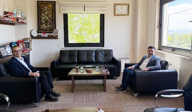 Kaymakam Bulut’tan Başhekim Karaman’a veda ziyareti