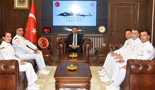 Sahil Güvenlikten Kaymakam Gilan’a ziyaret