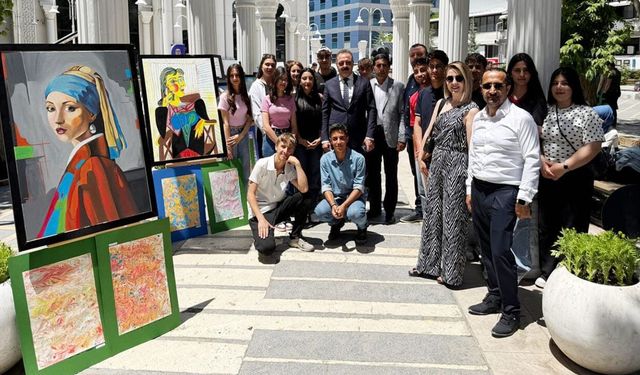 Turgut Özal Anadolu Lisesi’nden yıl sonu resim sergisi