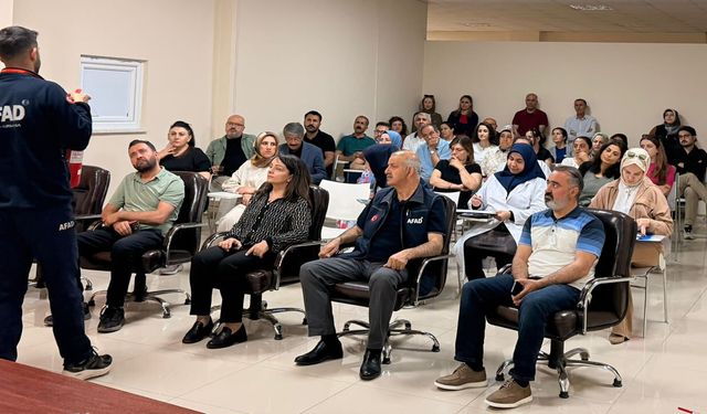 Van AFAD’dan sağlık personeline afet ve acil durum eğitimi