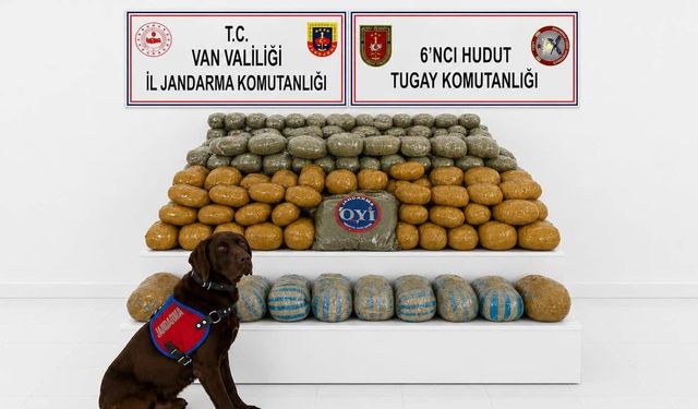 Van sınırında 291 kilogram toz esrar ele geçirildi