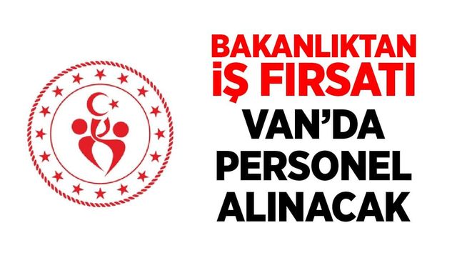 Van’da Gençlik ve Spor Müdürlüğüne personel alınacak!