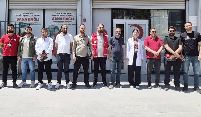 Vanlı gazeteciler kan bağışında bulundu