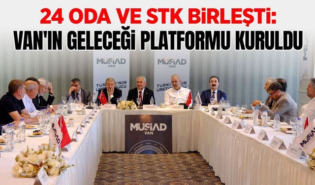 24 oda ve STK birleşti: Van'ın Geleceği Platformu kuruldu