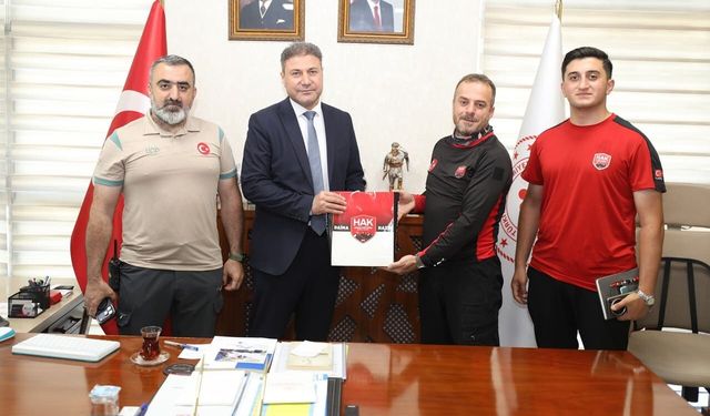 HAK Arama Kurtarma’dan Müdür Tosun’a ziyaret