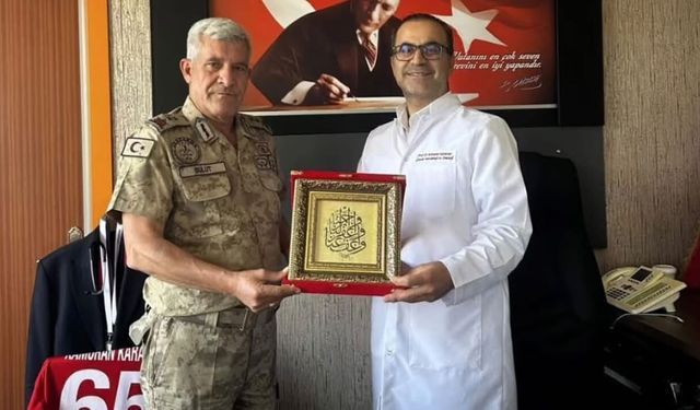 Tümgeneral Ünsal Bulut’tan Başhekim Karaman’a ziyaret