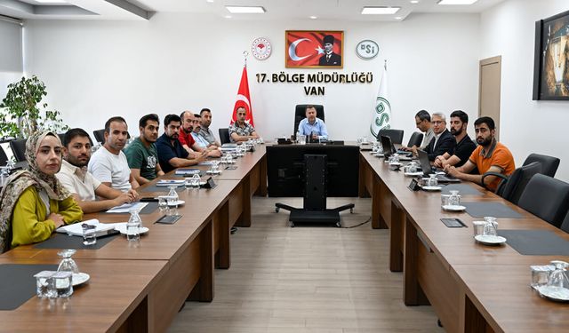 Van Çubuklu Barajı inşaatı değerlendirme toplantısı gerçekleştirildi