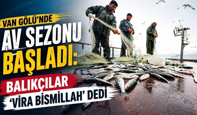 Van Gölü'nde av sezonu başladı: Balıkçılar ‘vira bismillah’ dedi