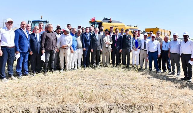 Van’da buğday hasadı gerçekleştirildi