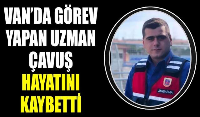 Van’da görev yapan uzman çavuş hayatını kaybetti