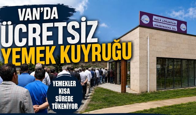 Van'da ücretsiz yemek kuyruğu