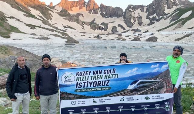 Vangölü Aktivistleri: Kuzey Van Gölü hızlı tren hattı şart!