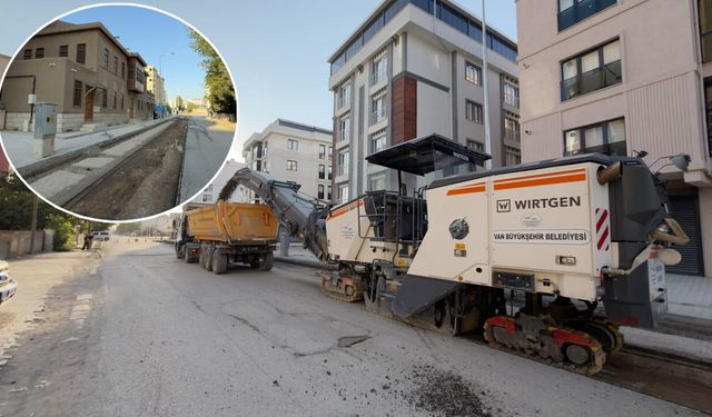 Van’da Eski Kale Yolu’nda yol yenileme çalışmaları başladı