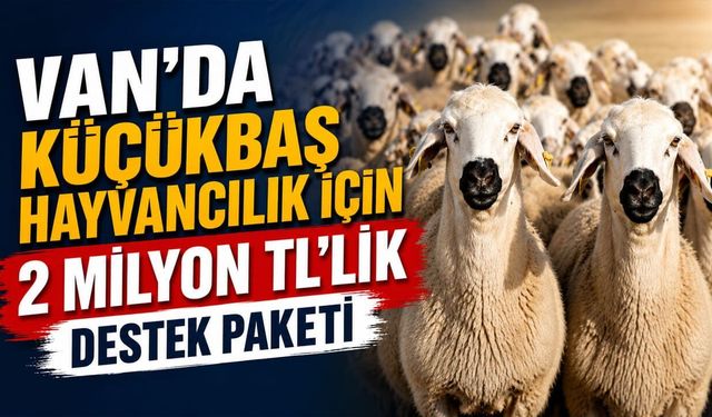 Van’da küçükbaş hayvancılık için 2 Milyon TL’lik destek paketi