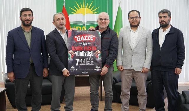 ANFİDAP’tan HÜDA PAR’a ziyaret: Filistin haftası için hazırlıklar masaya yatırıldı