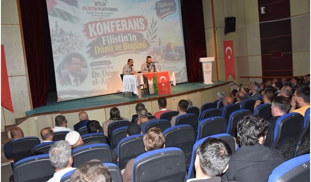 Bitlis’te Gazze konferansında duygu dolu anlar