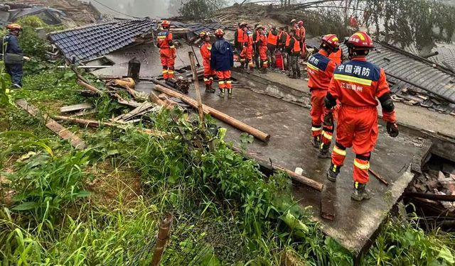 Çin'de meydana gelen heyelanda 3 ölü, 9 kayıp