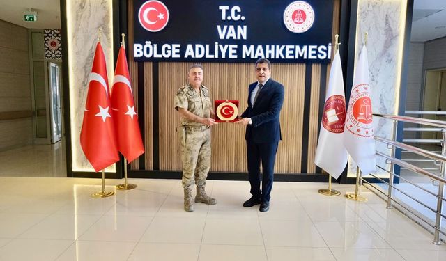 Tuğgeneral Mücahit Avkıran’dan Başsavcı Hikmet Salman’a ziyaret