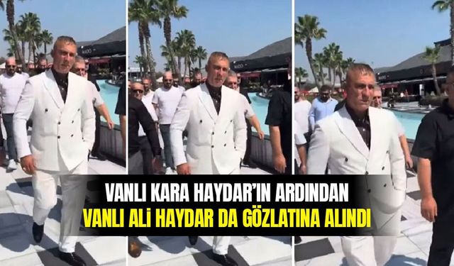 Vanlı Kara Haydar'ın ardından Vanlı Ali Haydar da gözaltına alındı
