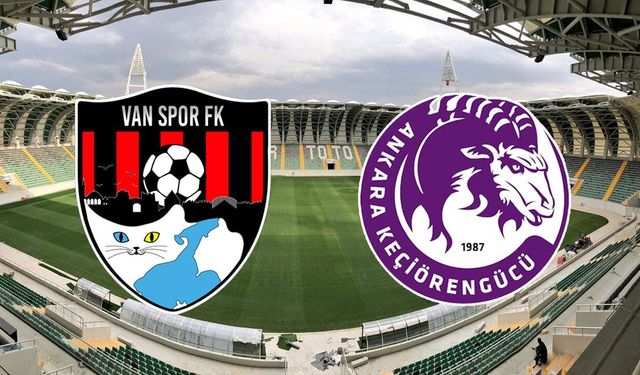 Vanspor- Ankara Keçiörengücü maçında onbirler belli oldu