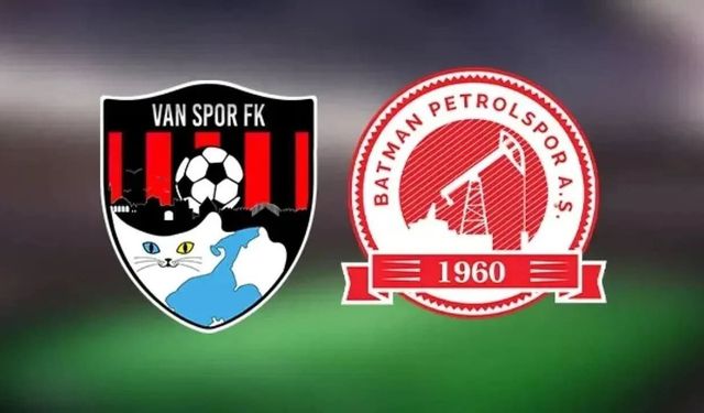 Vanspor- Batman Petrol maçında onbirler belli oldu