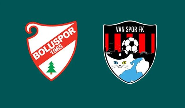 Boluspor- Vanspor maçında onbirler belli oldu