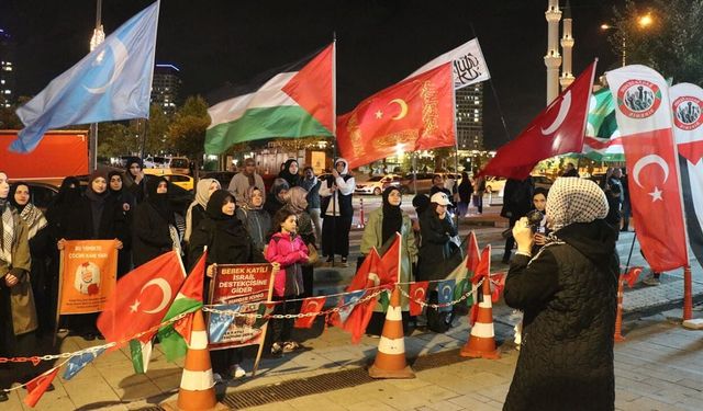 Gazze’ye dikkat çekmek için 341 gündür eylemdeler