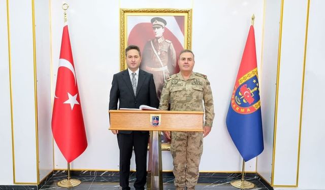 Kaymakam Çelik’ten Tuğgeneral Avkıran’a ziyaret