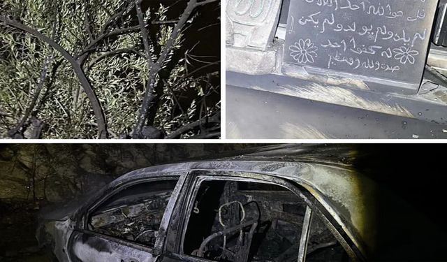 Kudüs’te saldırı: Cami, zeytin ağaçları ve araç ateşe verildi