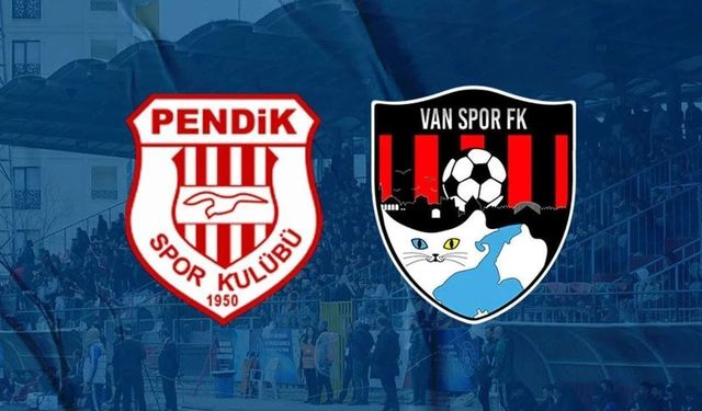 Pendikspor- Vanspor FK maçında onbirler belli oldu
