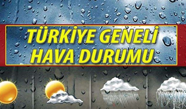 Sıcaklıklar mevsim normallerine dönüyor! Doğuda sağanak uyarısı