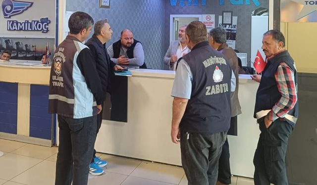 Van Otogarı’nda denetim gerçekleştirdi