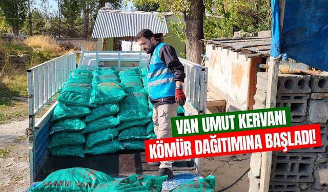 Van Umut Kervanı kömür dağıtımına başladı!