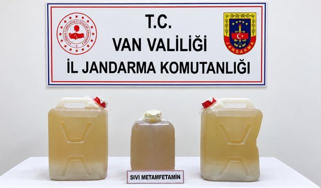 Van’da 34 kilo sıvı metamfetamin ele geçirildi