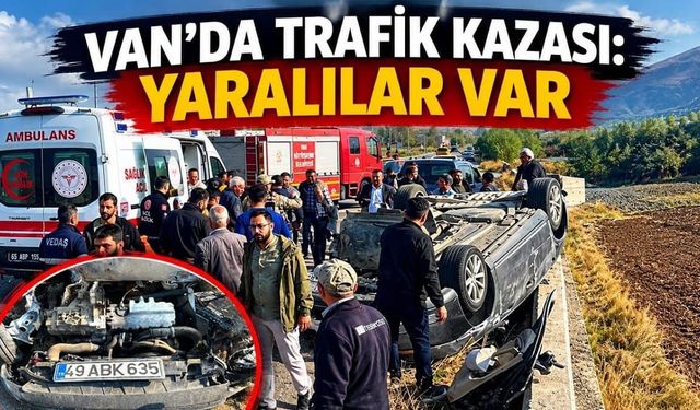 Van Gevaş'ta trafik kazası: Yaralılar var