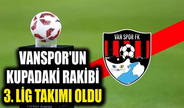 Vanspor'un kupadaki rakibi 3. Lig takımı oldu