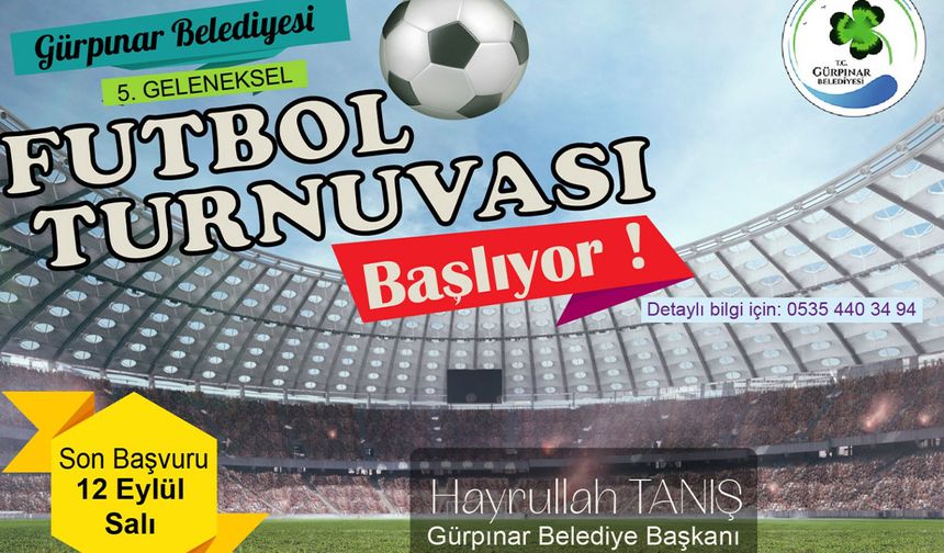 Gürpınar Belediyesi Futbol Turnuvası başlıyor