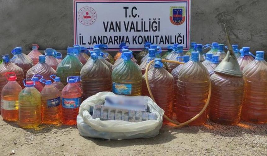 Van'da gümrük kaçağı:  akaryakıt ve sigara ele geçirildi
