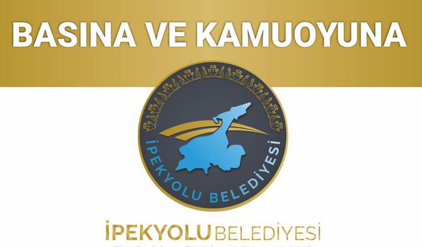 İpekyolu Belediyesinden önemli duyuru!