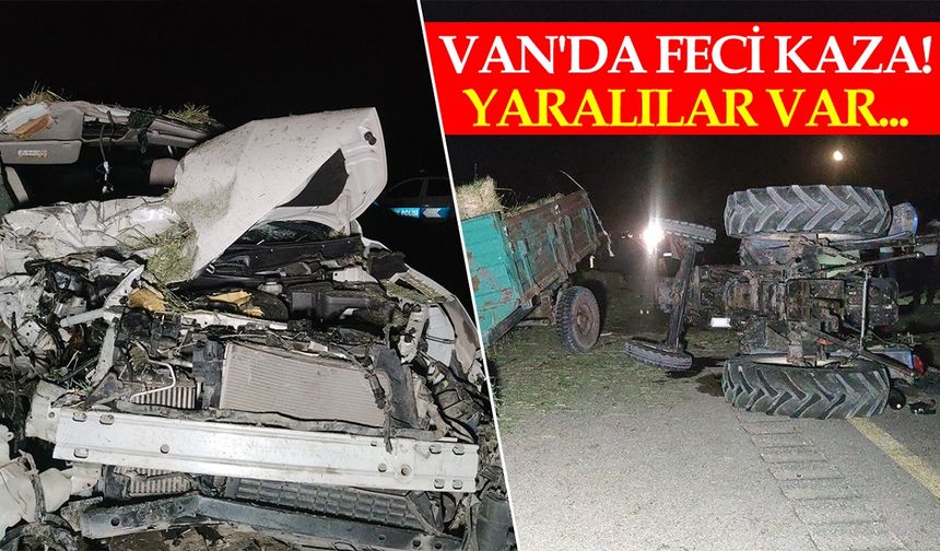 Van'da feci kaza! Yaralılar var...