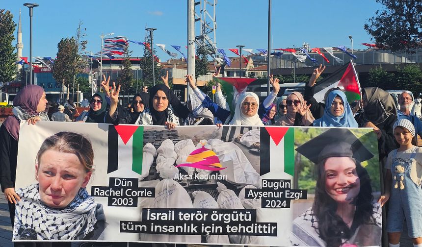 Kadınlar işgal rejiminin katlettiği Ayşenur Ezgi Eygi için toplandı