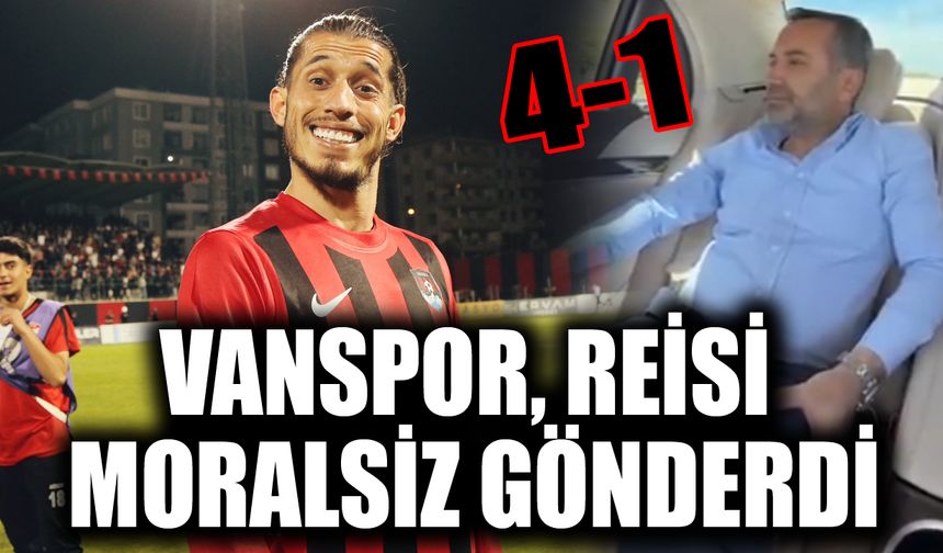 Vanspor, reisi moralsiz gönderdi