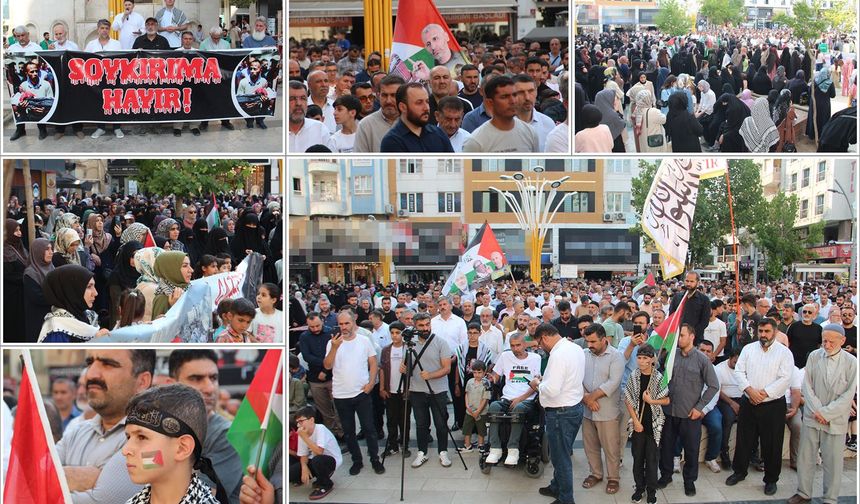 Batman'dan "vicdan yürüyüşüne" destek: Her sessizlik bir bomba gibi Gazze'ye düşüyor